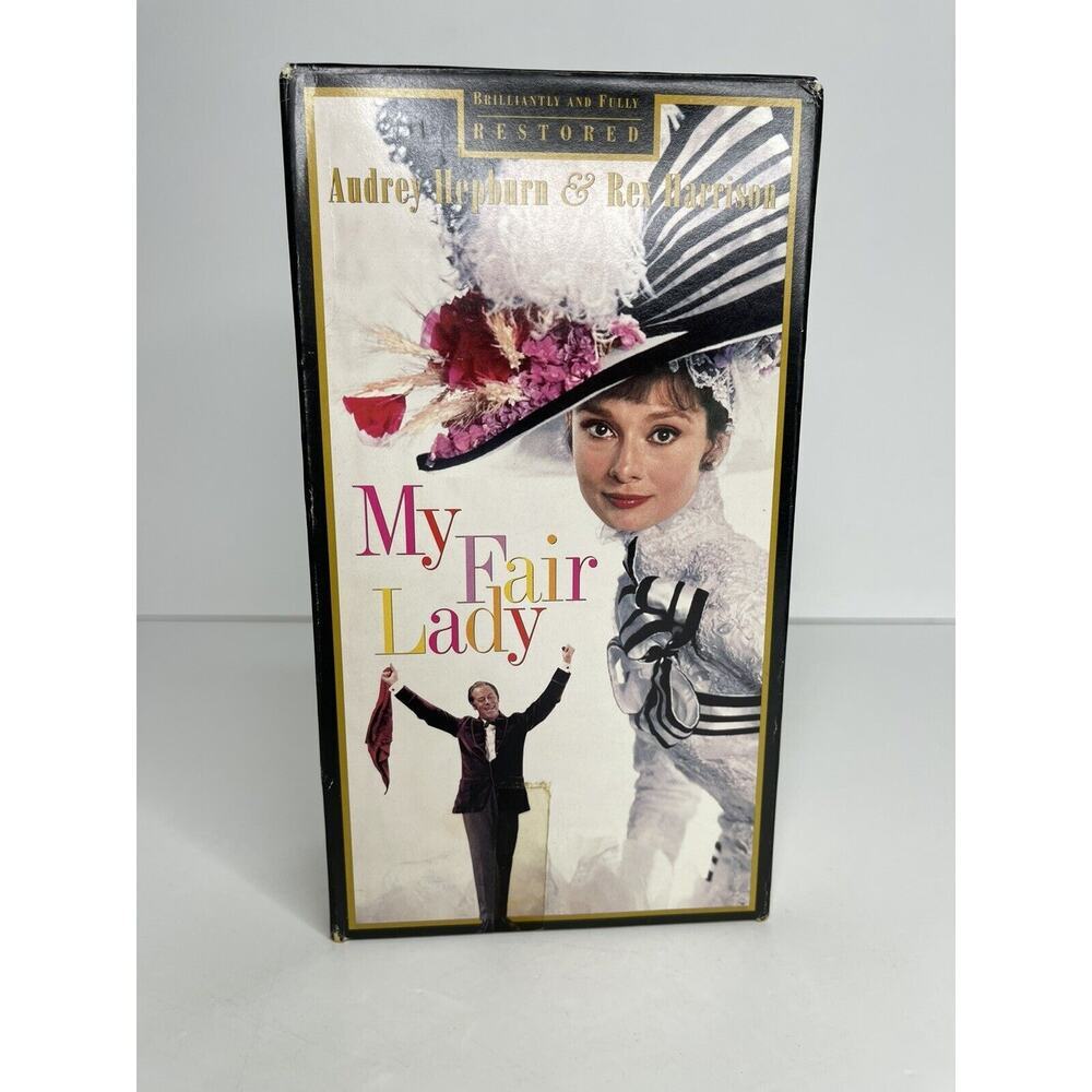 My Fair Lady VHS Restored Audrey Hepburn Rex Harrison 30th Anniversary USA